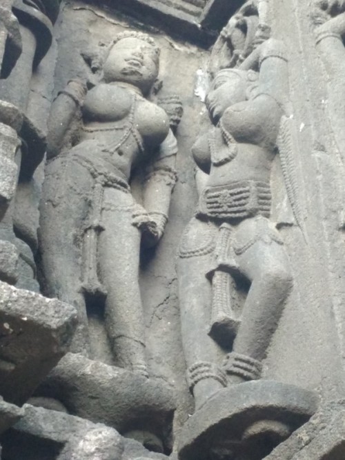 The Ambreshwar Shiv Mandir of Ambarnath is a historic 11th-century Hindu temple, at Ambarnath near Mumbai, in Maharashtra, India. It is situated on the bank of Vadavan (Waldhuni) river, 2 km away from Ambarnath (East) railway station. The temple was built in 1060 AD beautifully carved in stone. It was probably built by Shilahara king Chhittaraja, it may also have been rebuilt by his son Mummuni.

Unusually, the sanctuary or garbhagriha is below ground, reached by some 20 steps down from the mandapa, and is open to the sky as the shikhara tower above stops abruptly at a little above the height of the mandapa, and was apparently never completed. It is in bhumija form, and if completed would have been close in form to the Udayesvara Temple also known as Neelkantheshwara temple in Udaipur, Madhya Pradesh, begun in 1059, and the Gondeshwar Temple at Sinnar. It is clear from what was built that the shikhara would have followed these in having four corner bands of gavaksha-honeycomb sweeping uninterrupted up the full height of the tower, while in between each face has rows of five spirelets on individual podia, reducing in size up the tower