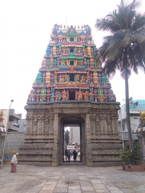 Halasuru Someshwara Temple is located in the neighbourhood of Halasuru (Ulsoor)  in Bangalore, India. The oldest temple in the city dating back to the Chola period, it is dedicated to the Hindu god Shiva. Major additions or modifications were made during the late Vijayanagara Empire period under the rule of Hiriya Kempe Gowda II.