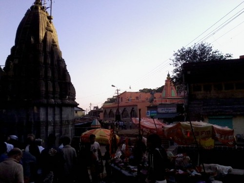 Bhimashankar Temple is a Jyotirlinga shrine located 50 km northwest of Khed (alias Rajgurunagar), near Pune, in India. It is located 127 km from Shivajinagar (in Pune) in the Ghat region of the Sahyadri Mountains. Bhīmāshankar is also the source of the river Bhima, which flows southeast and merges with the Krishna river near Raichur.
As per the Shiv Mahapuran, once Brahma (the Hindu God for creation) and Vishnu (the Hindu God for protection) had an argument about creation. To test them, Shiva pierced the three worlds as a huge endless pillar of light, the jyotirlinga. Vishnu and Brahma split their ways to search downwards and upwards respectively to find the end of the light in either direction. Brahma lied that he found out where it ends, while Vishnu conceded defeat. Shiva appeared as the second pillar of light and cursed Brahma that He would have no place in ceremonies while Vishnu would be worshipped till the end of eternity. The  is the supreme partless reality, out of which Shiva partly appears. The jyotirlinga shrines, thus are places where Shiva appeared as a fiery column of light.