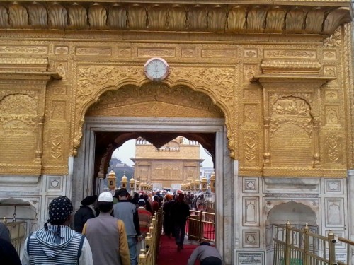 The Golden Temple, also known as Harmandir Sahib, meaning "abode of God" or Darbār Sahib, meaning "exalted court" is a Gurdwara located in the city of Amritsar, Punjab, India. It is the holiest Gurdwara and the most important pilgrimage site of Sikhism.