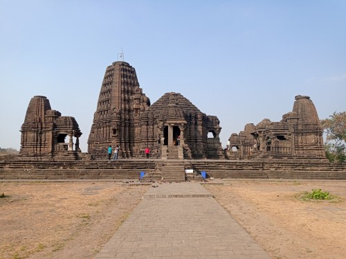 The Gondeshwar temple is an 11th-12th century Hindu temple located in Sinnar, a town in the Nashik district of Maharashtra, India. It features a panchayatana plan; with a main shrine dedicated to Shiva; and four subsidiary shrines dedicated to Surya, Vishnu, Parvati, and Ganesha.
The Gondeshwar temple was built during the rule of the Seuna (Yadava) dynasty, and is variously dated to either the 11th or the 12th century. Sinnar was a stronghold of the dynasty during their pre-imperial period, and modern historians identify it with Seunapura, a town established by the Yadava king Seuanchandra. According to local tradition, the town of Sinnar was established by the Gavali (that is, Yadava) chief Rav Singhuni, and the Gondeshvara temple was commissioned by his son Rav Govinda, at a cost of 200,000 rupees.