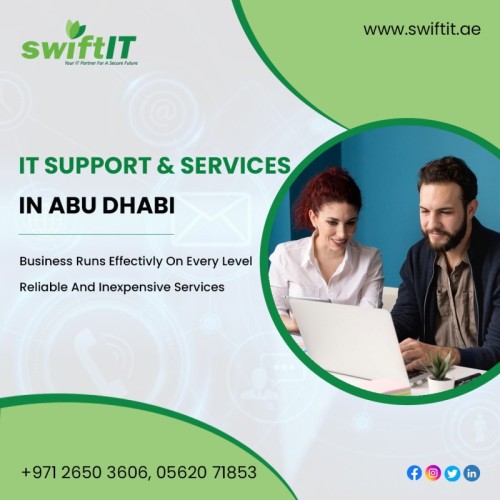 We provide a variety of IT support services, including !

With SwiftIT's assistance, get the best IT technical assistance services in Abu Dhabi. We offer a wide variety of IT support services in addition to technical help, software support, hardware support, and other services. We are always here to assist you with your IT problems.

Please feel free to contact us:

???? +971-26503606

???? https://swiftit.ae/