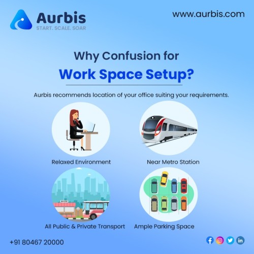 Get a coworking space that gives you the freedom to focus, collaborate, and grow. Aurbis offers your office location to suit your needs. Use a coworking space from Aurbis to expand your organization.

Get in touch with us right now!

???? +91 8046720000

???? https://aurbis.com/