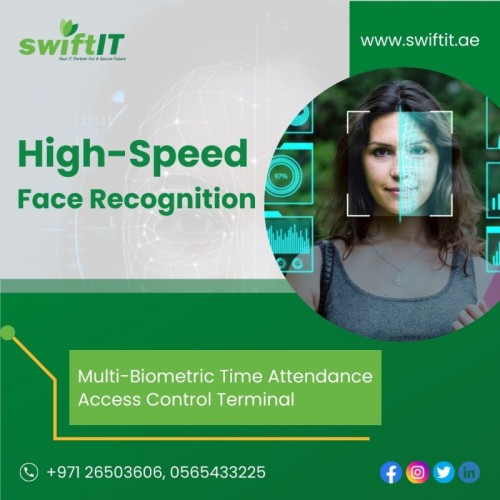 Introducing our latest innovation: High-Speed Face Recognition Multi-Biometric Time Attendance Access Control Terminal! Say goodbye to long lines and hello to seamless security. Efficiency meets innovation.

Contact us for more information.

???? +971-26503606, 0565433225

???? https://swiftit.ae/