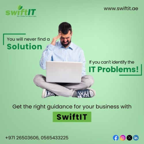 Struggling to find solutions for your business? Perhaps it's time to pinpoint the problem first. Let SwiftIT.ae provide expert guidance tailored to your needs. Get on track for success today!

???? +971-26503606, 0565433225

???? https://swiftit.ae/