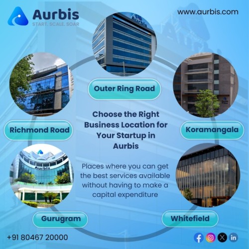 Discover ideal startup locations in Aurbis: Outer Ring Road, Koramangala, Whitefield, Richmond Road, and Gurugram. Enjoy premium services without spending. Elevate your business game, hassle-free! Explore these prime locations in Aurbis today! Don't miss this opportunity.

???? Book your Work space now! +91 8046720000

???? For More Info: https://aurbis.com/