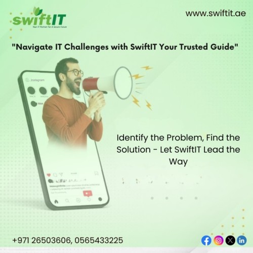 Don't search for solutions blindly. SwiftIT is here to guide you. With our expert assistance, we'll help you identify the root of your IT problems and find the right solutions for your business.

Get on the path to success with SwiftIT today!

???? +971-26503606, 0565433225

???? https://swiftit.ae/