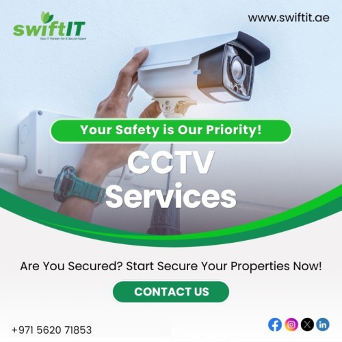 Are You Secured? Start securing your properties now! Your safety is our priority. Protect what matters most with our trusted security solutions. Act today for peace of mind!Contact us for more information.

???? +971562071853

???? https://swiftit.ae/