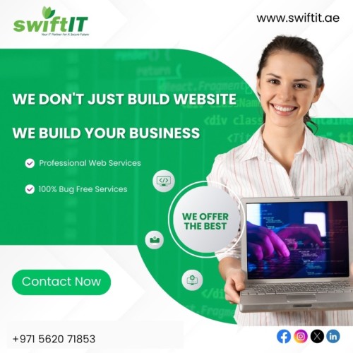 Boost your business with our professional web services. We don't just build websites, we build your success. Get 100% bug-free services today!Dial us right now!

???? +971 562071853

???? https://swiftit.ae/