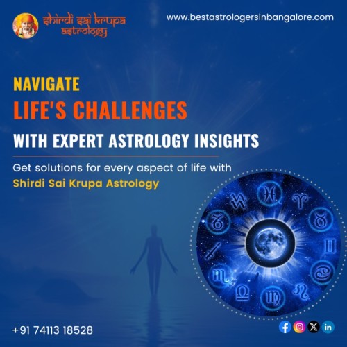 At Shirdi Sai Krupa Astrology, we specialize in providing accurate and insightful astrological predictions tailored to your unique circumstances. Trust the Best Astrologer in Bangalore for insights that help you align with your life's purpose. Whether it's relationship advice or career guidance, we have you covered!

☎️ Contact Us: +91 74113 18528

???? Check out our website: https://bestastrologersinbangalore.com/

#BestAstrologerInBangalore #BestAstrologerInBTMLayout #BestAstrologyServices #AstrologySolutions #FamousAstrologerinBangalore #AstrologerBangalore #AstrologicalService #Astrology #Astrologerinbangalore #VedicAstrology #Horoscope #AstrologyAdvisorBangalore #TopAstrologyService #ShirdiSaiKrupaAstrology #Bangalore