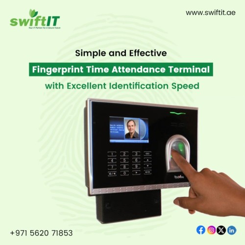 Boost efficiency with our fingerprint time attendance terminal! It’s simple, effective, and offers excellent identification speed. Perfect for accurate and hassle-free attendance tracking. Upgrade your system now!

Contact us for more information.

???? +971 562071853

???? https://swiftit.ae/