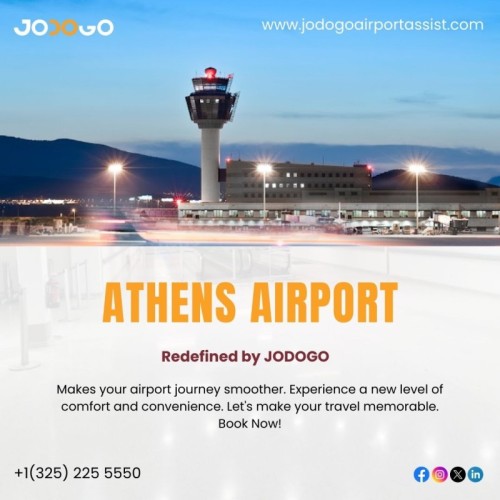 Jodogo take the stress out of your journey. Makes your airport journey smoother. Experience a new level of comfort and convenience. Let's make your travel memorable.

Book Now: www.jodogoairportassist.com

Call: +1(325) 225 5550

#AthensAirport #AthensAirportAssistance #AirportAssistanceAthens #AthensAirportMeetAndAssist #AirportAssist #AirportAssistance #AirportServices #LHRAirport #VIP #Visa #LHR #DXB #AUH #LAX #ICN #DFW #DEL #MIA #Jeddah #RUH #EWR #JFK #AirportSpecialAssistance #AirportMeetandGreet #AirportLimousine #JodogoAirportAssist