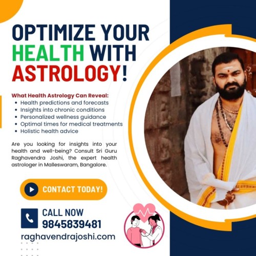 Are you looking for insights into your health and well-being? Consult Sri Guru Raghavendra Joshi, the expert health astrologer in Malleswaram, Bangalore.

Call us at: 9845839481 or visit: www.raghavendrajoshi.com