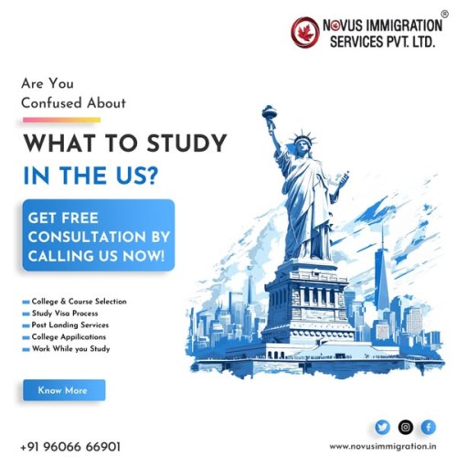 Unsure about your study options in the USA? Let us guide you! Book your free consultation today and start your academic journey with confidence.  

Call to discuss at +91 9606666901, +91 9606666902

Visit Us: https://www.novusimmigration.com/us-visa-consultants-in-bangalore/ 

Visit our website: https://www.novusimmigration.com/

#Novusimmigration #StudyinUSA #Novusknows #freeconsultation #Studyabroad