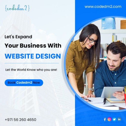 Codedm2 - One of the best Web Design Company, puts forward elegant and refined web designs to help you keep up with your leads in the IT industry.
Get in touch with Codedm2 for exceptional web design services.
???? Contact us +971 50 940 0410
???? Mail us hello@codedm2.com